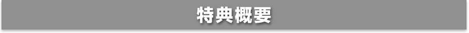 特典概要 特典概要